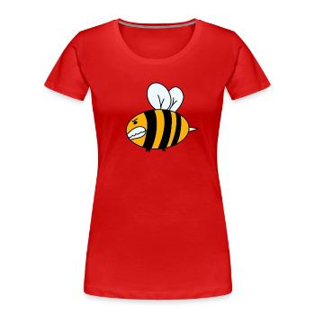 Ur die harten kommen in Garten - Frauen Premium Bio T-Shirt - Rot - Vorne - Mia (176cm)