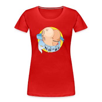 Skin & Ink - Women's Premium Organic T-Shirt - red - Front - Mia (176cm)