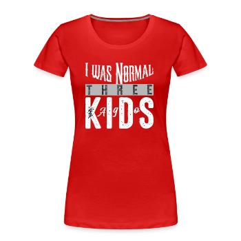 Mumie - Frauen Premium Bio T-Shirt - Rot - Vorne - Mia (176cm)