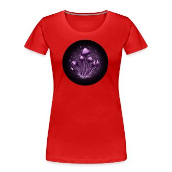 Magic mushrooms - Women's Premium Organic T-Shirt - red - Front - Mia (176cm)
