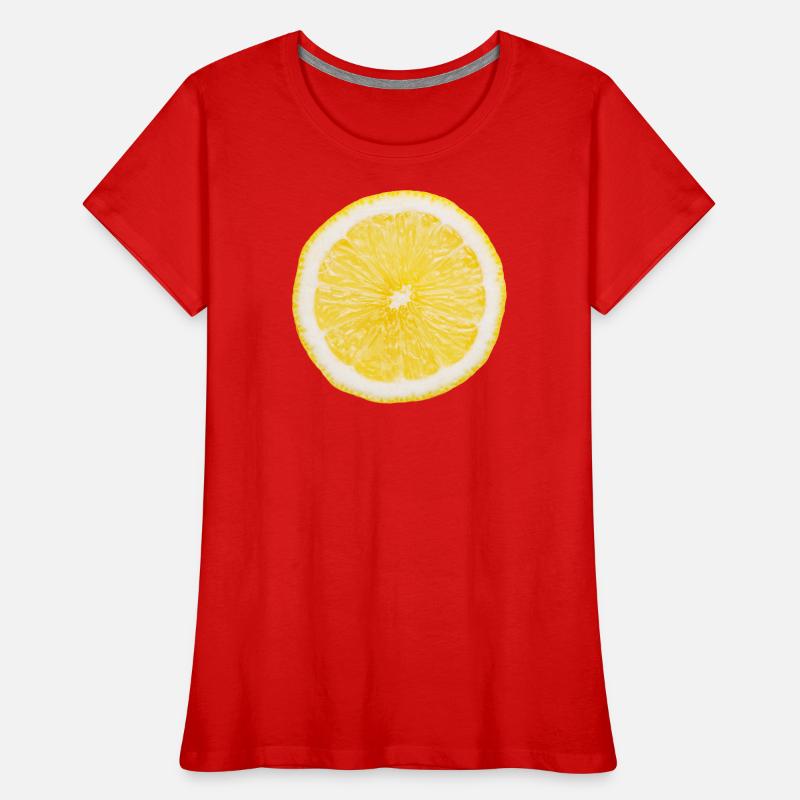 Zitrone Frauen Premium Bio T-Shirt