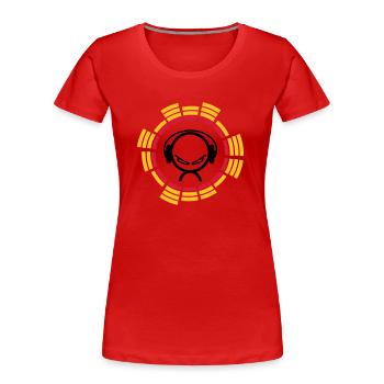 equalizer - Frauen Premium Bio T-Shirt - Rot - Vorne - Mia (176cm)