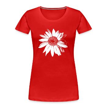 Daisy - Women's Premium Organic T-Shirt - red - Front - Mia (176cm)