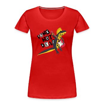 Triton crêté - T-shirt bio Premium Femme - rouge - Devant - Mia (176cm)