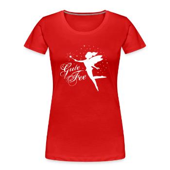 Zauberhaftes Shirt - die Gute Fee - Frauen Premium Bio T-Shirt - Rot - Vorne - Mia (176cm)