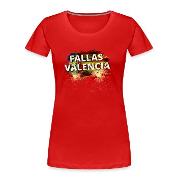 Fallas de Valence - T-shirt bio Premium Femme - rouge - Devant - Mia (176cm)
