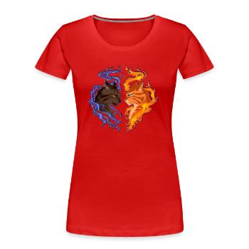 Firestar Fire Star TigerStar Tiger Star Cats - Women's Premium Organic T-Shirt - red - Front - Mia (176cm)
