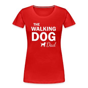 Dog Hund - Women's Premium Organic T-Shirt - red - Front - Mia (176cm)
