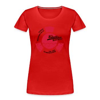 Fukushima Beach Resort (schwarzes CLASSIC-Shirt) - Frauen Premium Bio T-Shirt - Rot - Vorne - Mia (176cm)