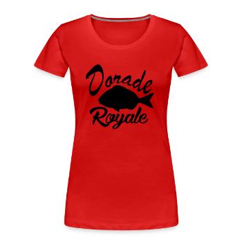dorade royale - T-shirt bio Premium Femme - rouge - Devant - Mia (176cm)