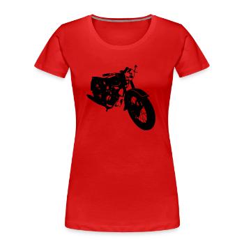 Simson AWO Touren Oldtimer - Frauen Premium Bio T-Shirt - Rot - Vorne - Mia (176cm)
