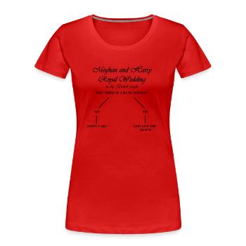 HT Royal Wedding Bank Holiday - Frauen Premium Bio T-Shirt - Rot - Vorne - Mia (176cm)