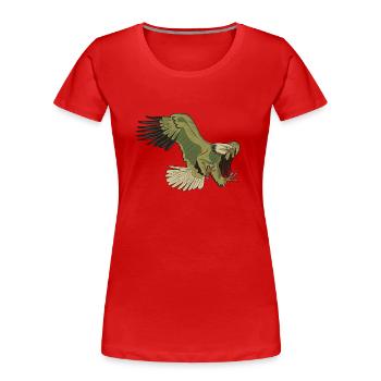 American Eagle camouflage colors - Women's Premium Organic T-Shirt - red - Front - Mia (176cm)