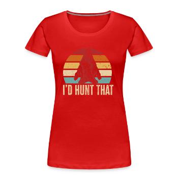 Arrowhead Hunting Pfeilspitzen Sammler - Frauen Premium Bio T-Shirt - Rot - Vorne - Mia (176cm)