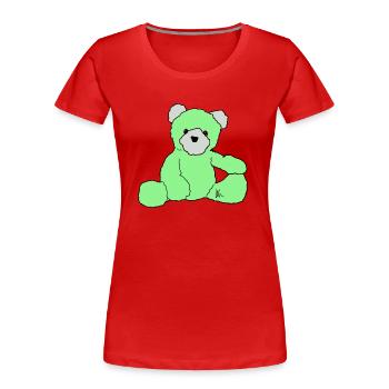 Teddy - Women's Premium Organic T-Shirt - red - Front - Mia (176cm)