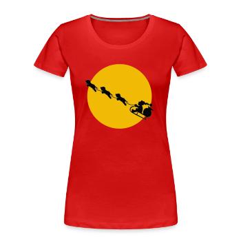 PinoRudi2 - Women's Premium Organic T-Shirt - red - Front - Mia (176cm)