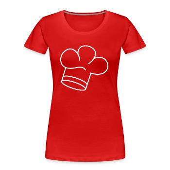 Toque - Women's Premium Organic T-Shirt - red - Front - Mia (176cm)