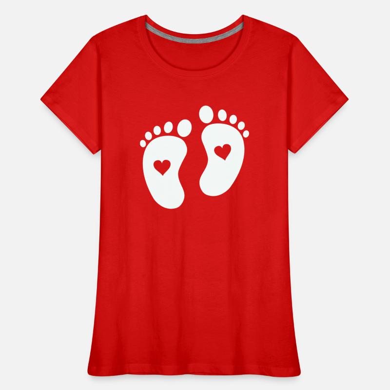 Pieds de bébé T-shirt bio Premium Femme