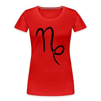 Sternzeichen Steinbock - Capricorn - Frauen Premium Bio T-Shirt - Rot - Vorne - Mia (176cm)