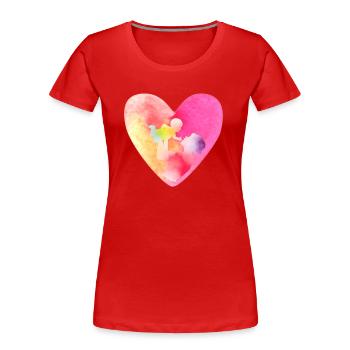 Alles gute zum Muttertag - Frauen Premium Bio T-Shirt - Rot - Vorne - Mia (176cm)