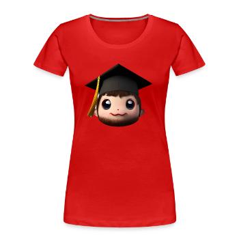 Bachelor's degree Graduate School-leaving certificate - Women's Premium Organic T-Shirt - red - Front - Mia (176cm)