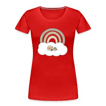 Rainbow Baby - Women's Premium Organic T-Shirt - red - Front - Mia (176cm)