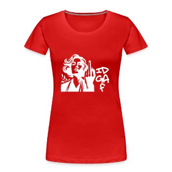 Schädel der Gesetzlosen Autobahn-Gangs Tod von Bikern - Frauen Premium Bio T-Shirt - Rot - Vorne - Mia (176cm)