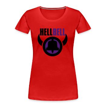 hellbell höllen glocke - Frauen Premium Bio T-Shirt - Rot - Vorne - Mia (176cm)