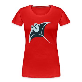 Meerestiere - Frauen Premium Bio T-Shirt - Rot - Vorne - Mia (176cm)