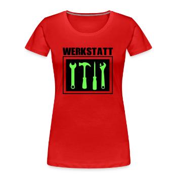 werkzeug werkstatt 02 - Frauen Premium Bio T-Shirt - Rot - Vorne - Mia (176cm)