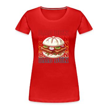Bao Bun Asian Food Lover China Vietnam Japan - Women's Premium Organic T-Shirt - red - Front - Mia (176cm)