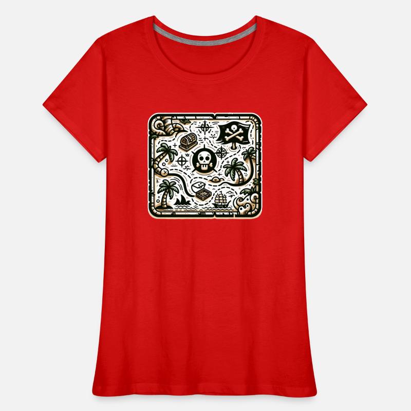 Treasure map Women's Premium Organic T-Shirt