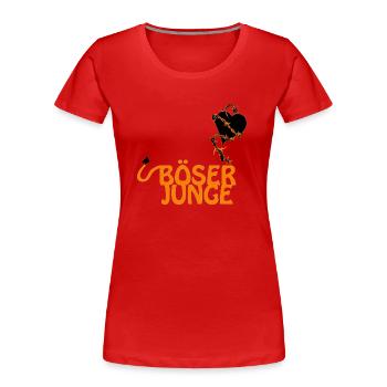 wicked young - Women's Premium Organic T-Shirt - red - Front - Mia (176cm)