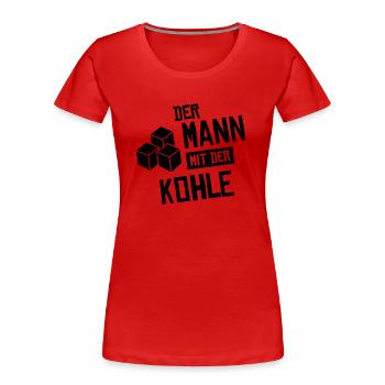 shisha mann mit kohle - Frauen Premium Bio T-Shirt - Rot - Vorne - Mia (176cm)