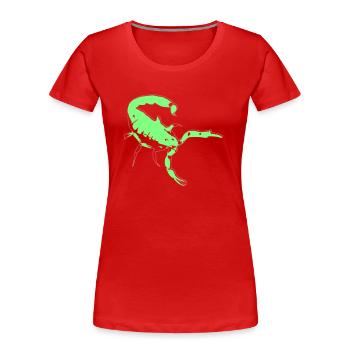 Scorpion Scorpion Vecteur toxique Arachnide Animal - T-shirt bio Premium Femme - rouge - Devant - Mia (176cm)