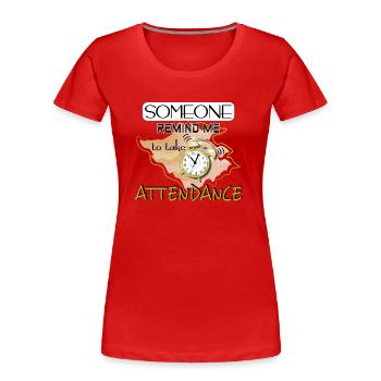 Wecker-Klingelton-Erinnerung - Frauen Premium Bio T-Shirt - Rot - Vorne - Mia (176cm)
