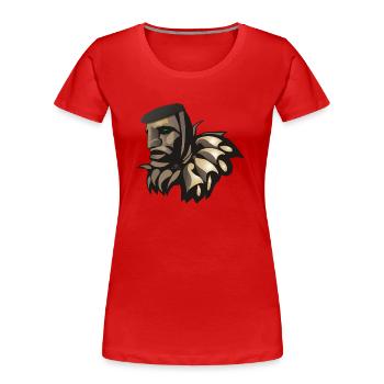 Sardinien Mamuthones - Frauen Premium Bio T-Shirt - Rot - Vorne - Mia (176cm)