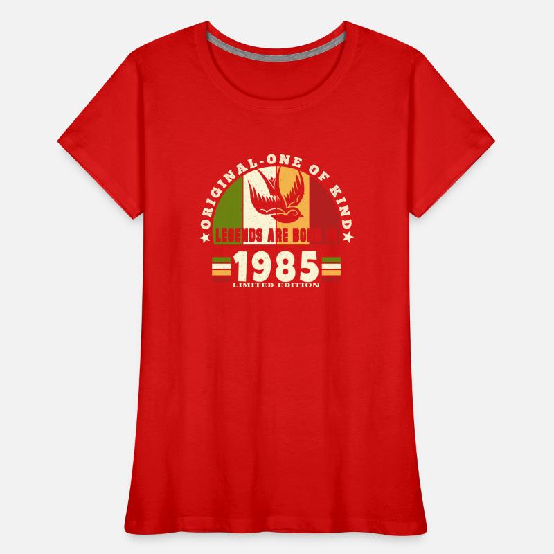 1985 Vintage Birthday Legend Gift Women's Premium Organic T-Shirt