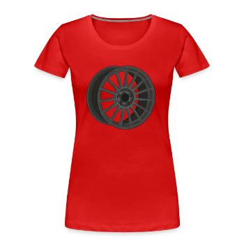 Rim - Women's Premium Organic T-Shirt - red - Front - Mia (176cm)