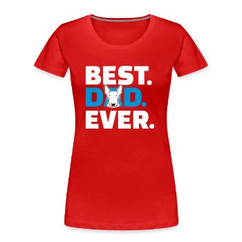 Bull terrier - Women's Premium Organic T-Shirt - red - Front - Mia (176cm)