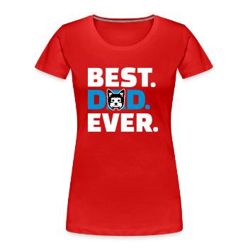 Yorkshire Terrier - Frauen Premium Bio T-Shirt - Rot - Vorne - Mia (176cm)