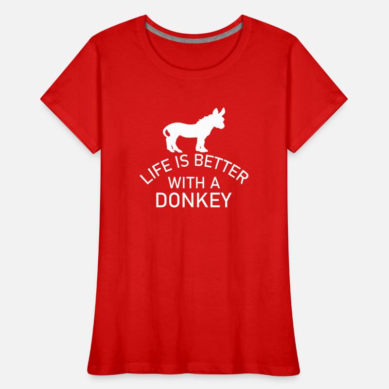 Esel d’âne T-shirt bio Premium Femme