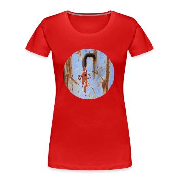 Slime monster - Women's Premium Organic T-Shirt - red - Front - Mia (176cm)