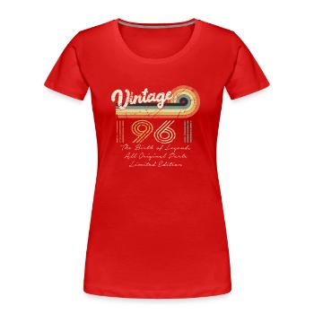 Großartig seit 1961 Geburtstag 1961 Jahrgang 196 - Frauen Premium Bio T-Shirt - Rot - Vorne - Mia (176cm)