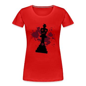 schach matt - Frauen Premium Bio T-Shirt - Rot - Vorne - Mia (176cm)