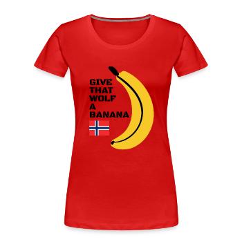 Norwegen Eurovision - Frauen Premium Bio T-Shirt - Rot - Vorne - Mia (176cm)