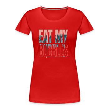 birthday swimming trunks statement sayings funny - Frauen Premium Bio T-Shirt - Rot - Vorne - Mia (176cm)