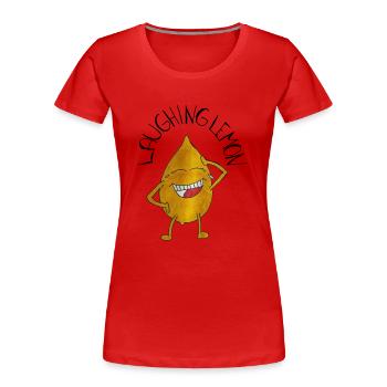 LaughingLemon - Women's Premium Organic T-Shirt - red - Front - Mia (176cm)