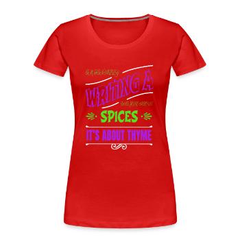 Châssis génial Contentwriter Cups Littéraire Heureux - T-shirt bio Premium Femme - rouge - Devant - Mia (176cm)