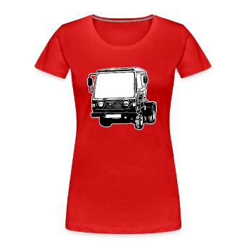 Multicar M25 Multicar Neu Multricar Lastkraftwagen - Frauen Premium Bio T-Shirt - Rot - Vorne - Mia (176cm)
